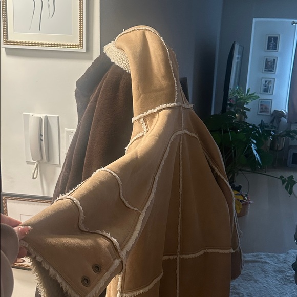 Pilcro Tan Sherpa Coat - Picture 10 of 14